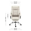 Masažinė biuro kėdė Boss 6.0, Beige Masažinė biuro kėdė Boss 6.0, Beige