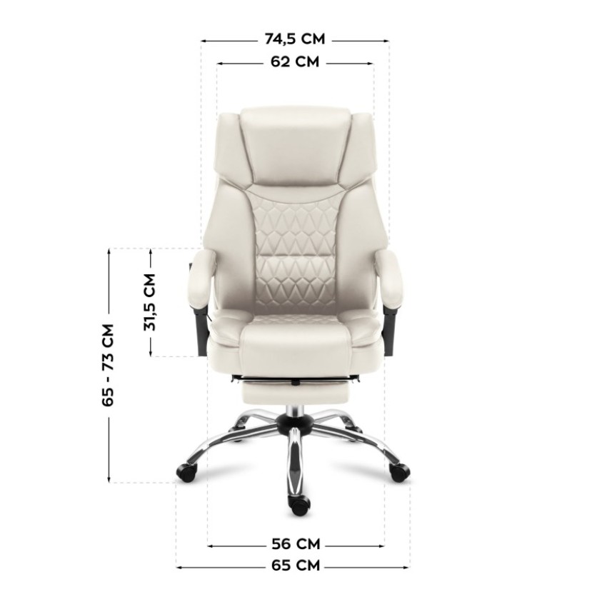 Masažinė biuro kėdė Boss 6.0, Beige Masažinė biuro kėdė Boss 6.0, Beige