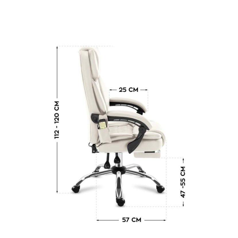 Masažinė biuro kėdė Boss 6.0, Beige Masažinė biuro kėdė Boss 6.0, Beige