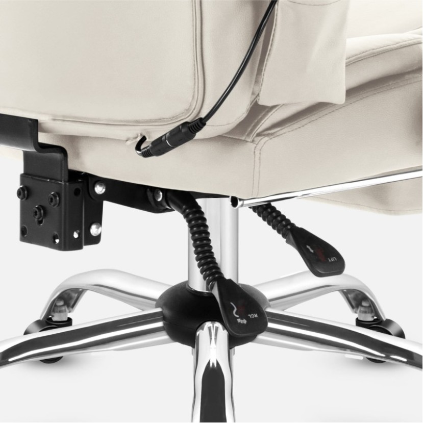 Masažinė biuro kėdė Boss 6.0, Beige Masažinė biuro kėdė Boss 6.0, Beige
