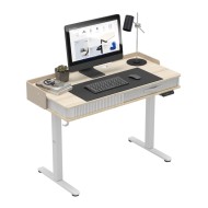 Elektrinis rašomasis stalas Leader 8.0 White 120 cm