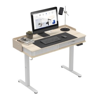 Elektrinis rašomasis stalas Leader 8.0 White 120 cm