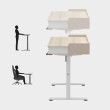 Elektrinis rašomasis stalas Leader 8.0 White 120 cm Elektrinis rašomasis stalas Leader 8.0 White 120 cm