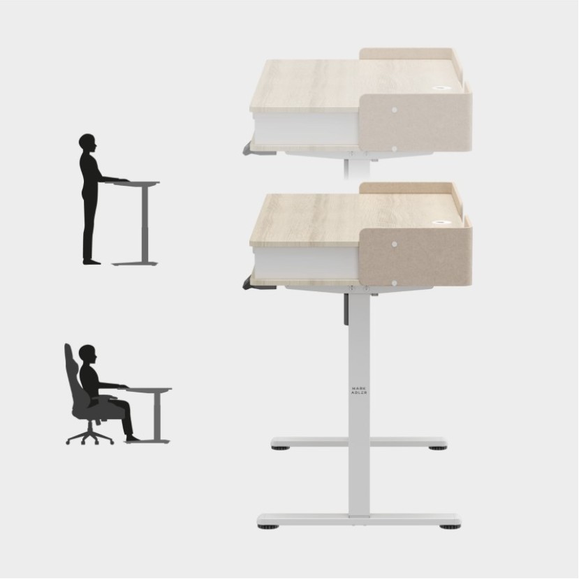 Elektrinis rašomasis stalas Leader 8.0 White 120 cm Elektrinis rašomasis stalas Leader 8.0 White 120 cm