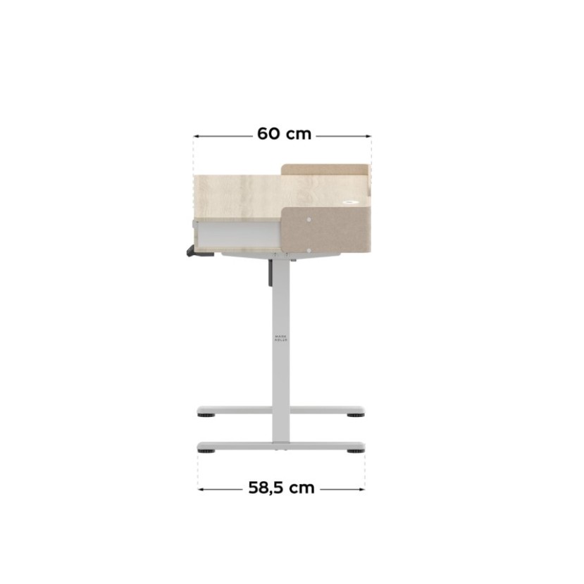 Elektrinis rašomasis stalas Leader 8.0 White 120 cm Elektrinis rašomasis stalas Leader 8.0 White 120 cm