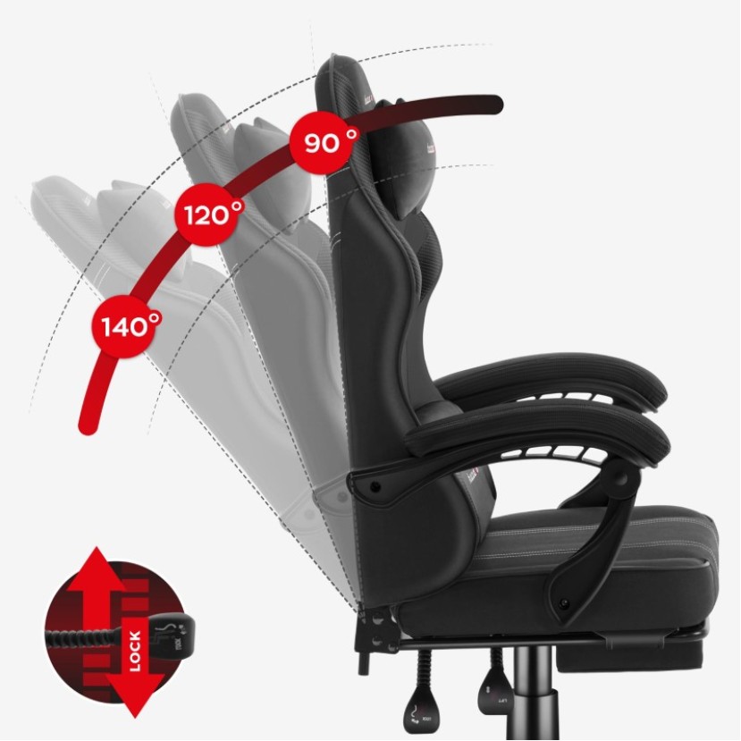 Žaidimų kėdė Force 3.7 Carbon Black Žaidimų kėdė Force 3.7 Carbon Black