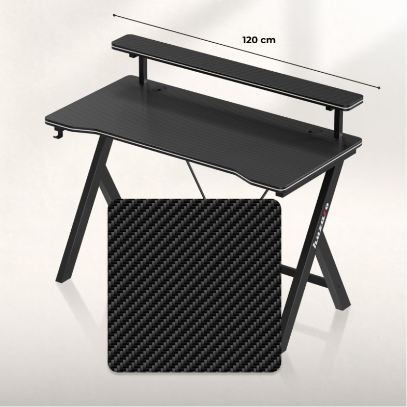Žaidimų stalas Hero 1.9 Black 120 cm