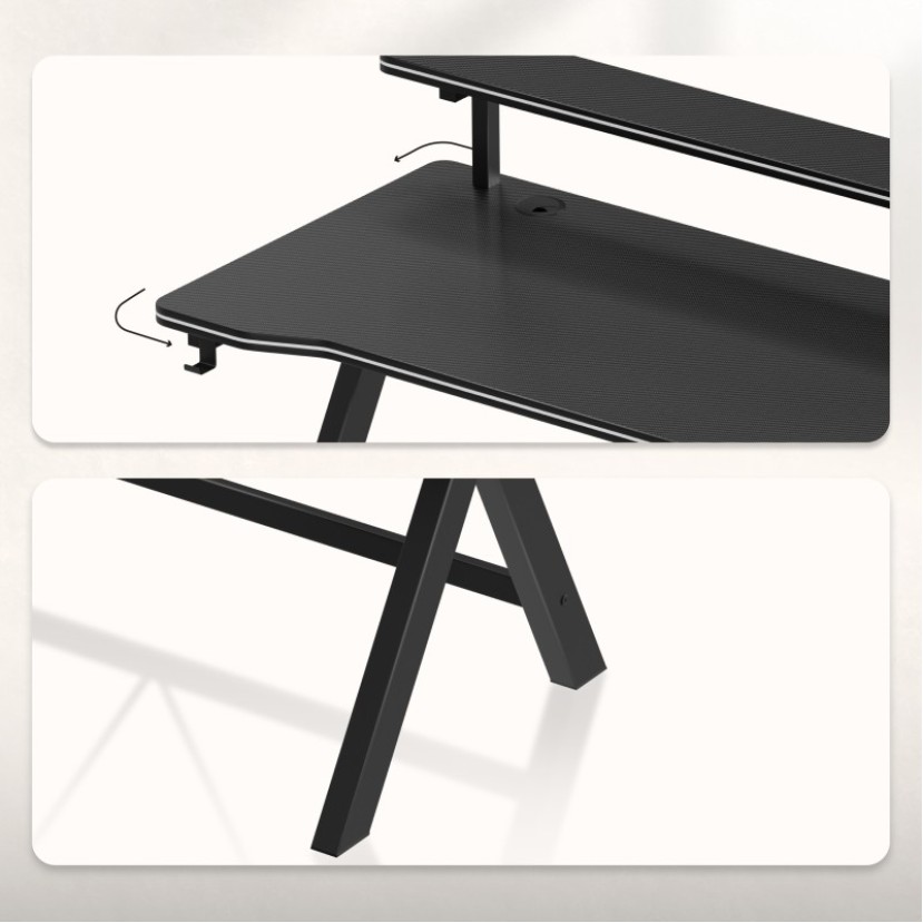 Žaidimų stalas Hero 1.9 Black 120 cm
