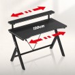 Žaidimų stalas Hero 1.9 Black 120 cm