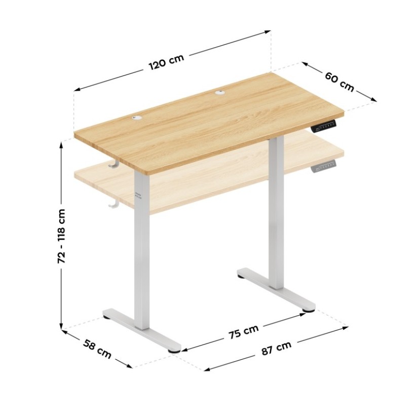 Elektrinis stalas Leader 6.9 Craft 120 cm Elektrinis stalas Leader 6.9 Craft 120 cm