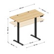 Elektrinis stalas Leader 6.9 Black 120 cm Elektrinis stalas Leader 6.9 Black 120 cm