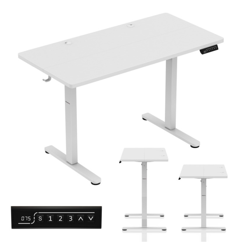 Elektrinis žaidimų stalas Hero 8.1 White Elektrinis žaidimų stalas Hero 8.1 White