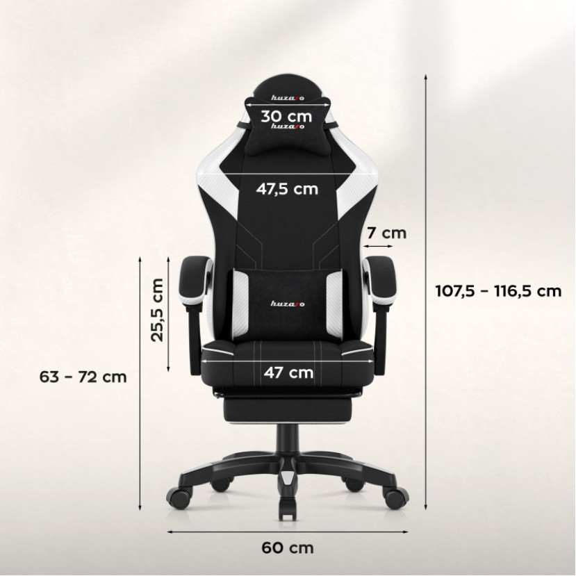 Žaidimų kėdė Force 3.7 White Carbon Žaidimų kėdė Force 3.7 White Carbon