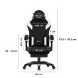 Žaidimų kėdė Force 3.7 White Carbon Žaidimų kėdė Force 3.7 White Carbon