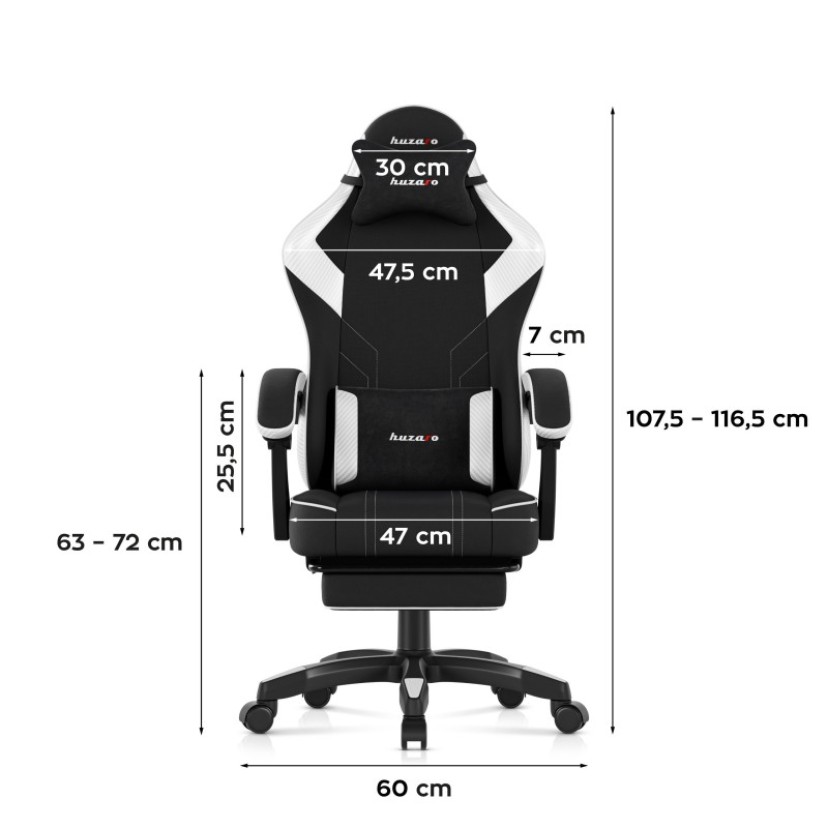 Žaidimų kėdė Force 3.7 White Carbon Žaidimų kėdė Force 3.7 White Carbon