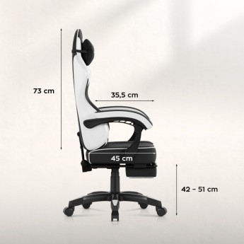 Žaidimų kėdė Force 3.7 White Carbon Žaidimų kėdė Force 3.7 White Carbon