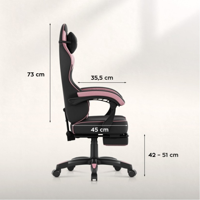 Žaidimų kėdė Force 3.7 Pink Žaidimų kėdė Force 3.7 Pink