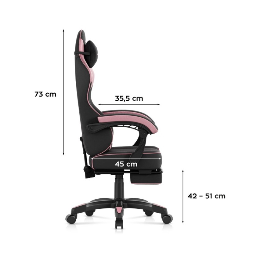 Žaidimų kėdė Force 3.7 Pink Žaidimų kėdė Force 3.7 Pink