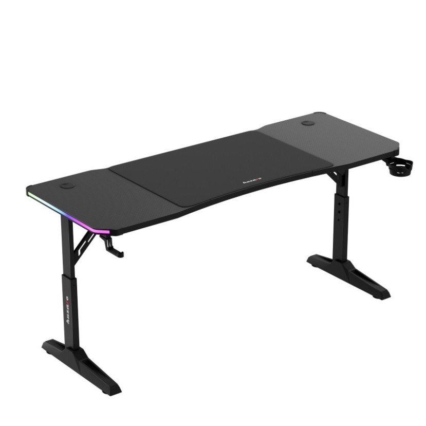 Hero 4.6 RGB Black 160 cm žaidimų stalas Hero 4.6 RGB Black 160 cm žaidimų stalas