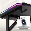 Hero 4.6 RGB Black 160 cm žaidimų stalas Hero 4.6 RGB Black 160 cm žaidimų stalas