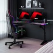 Hero 4.6 RGB Black 160 cm žaidimų stalas Hero 4.6 RGB Black 160 cm žaidimų stalas