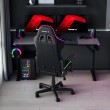 Hero 4.6 RGB Black 160 cm žaidimų stalas Hero 4.6 RGB Black 160 cm žaidimų stalas