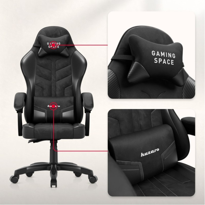 Žaidimų kėdė Force 2.7 Black Carbon