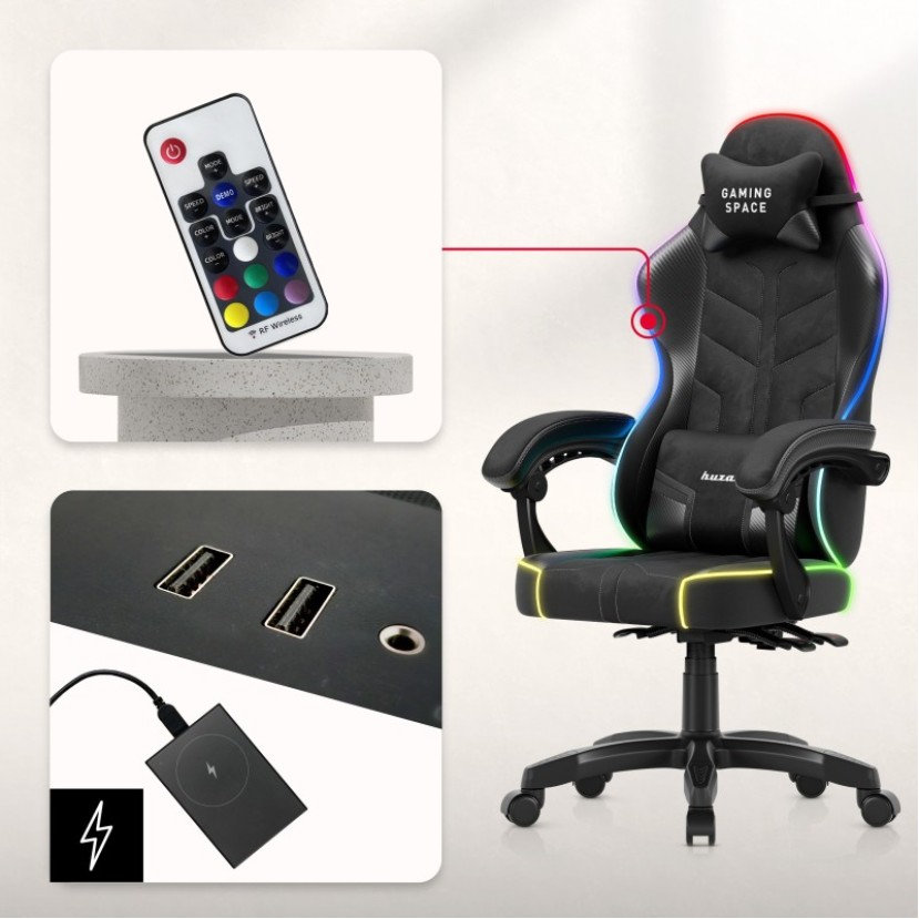 Žaidimų kėdė Force 2.7, RGB Black Žaidimų kėdė Force 2.7, RGB Black