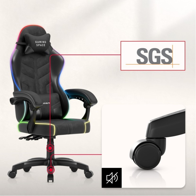 Žaidimų kėdė Force 2.7, RGB Black Žaidimų kėdė Force 2.7, RGB Black