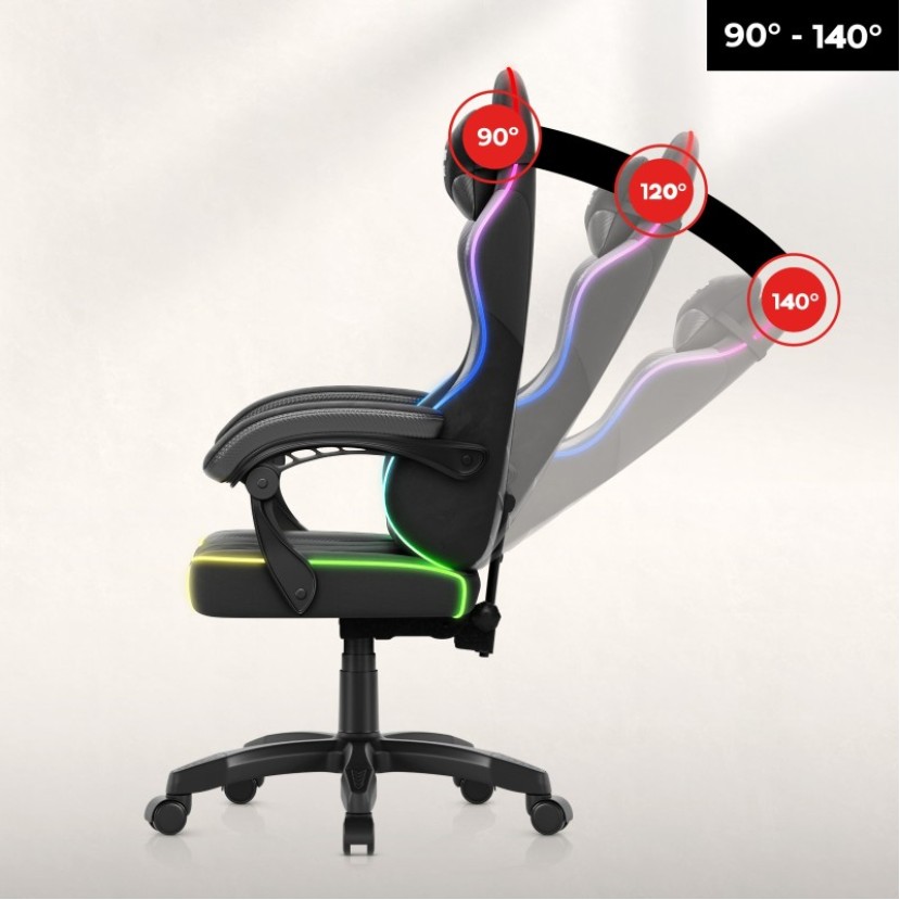Žaidimų kėdė Force 2.7, RGB Black Žaidimų kėdė Force 2.7, RGB Black
