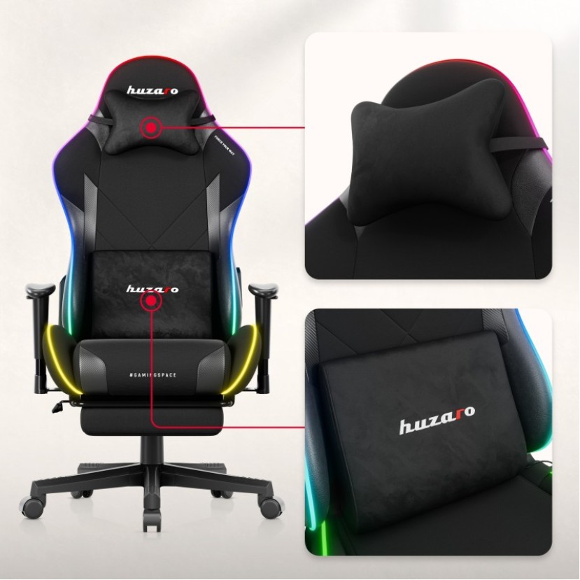 Žaidimų kėdė Force 5.7 RGB Black Žaidimų kėdė Force 5.7 RGB Black