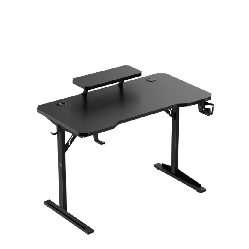 Kompiuterinis stalas su lentyna Leader 5.1, Black 115 cm