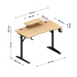 Kompiuterinis stalas su lentyna Leader 5.1, Oak 115 cm Kompiuterinis stalas su lentyna Leader 5.1, Oak 115 cm