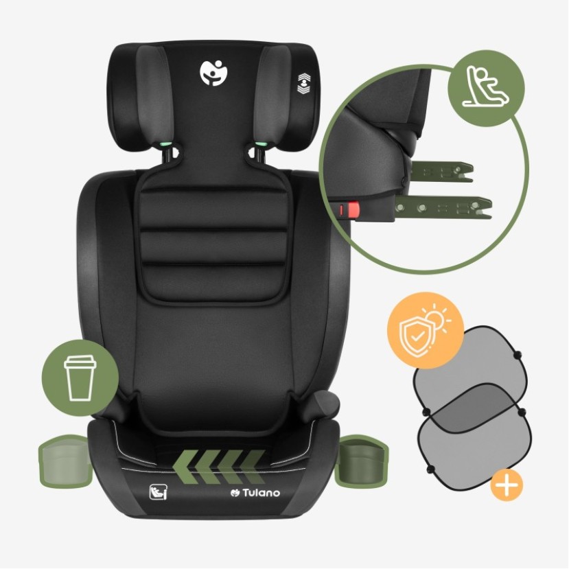 "Joy 25" automobilinė kėdutė Juoda-pilka "Joy 25" automobilinė kėdutė Juoda-pilka
