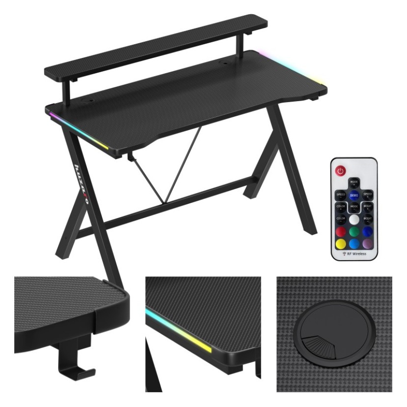 Hero 1.9 RGB žaidimų stalas 120 cm Hero 1.9 RGB žaidimų stalas 120 cm