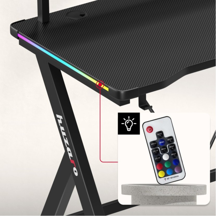 Hero 1.9 RGB žaidimų stalas 120 cm Hero 1.9 RGB žaidimų stalas 120 cm