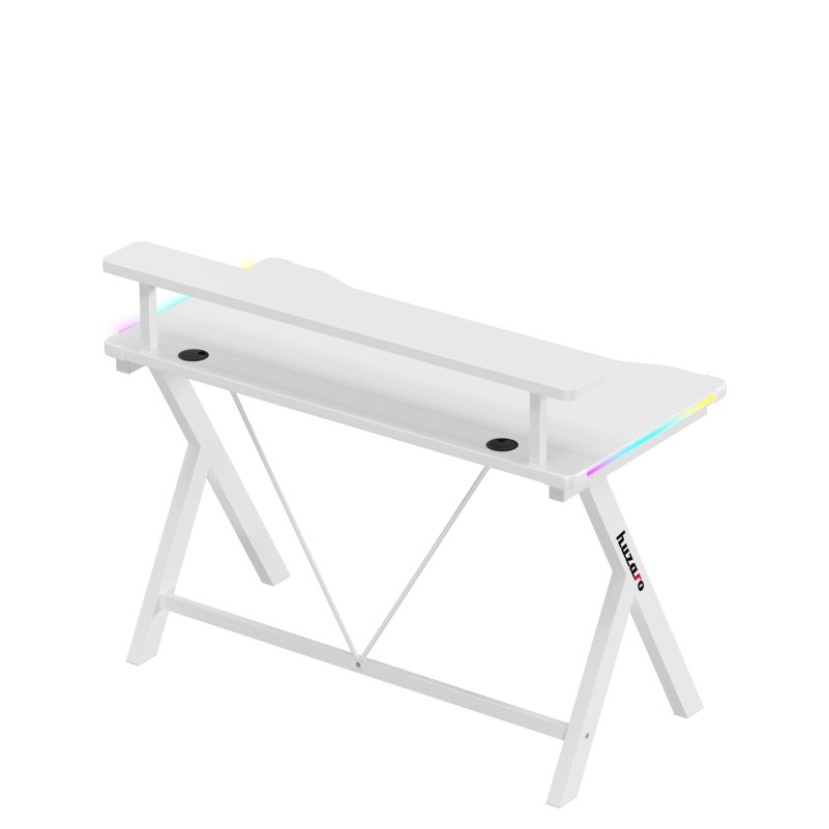 Hero 1.9 RGB White žaidimų stalas 120 cm Hero 1.9 RGB White žaidimų stalas 120 cm