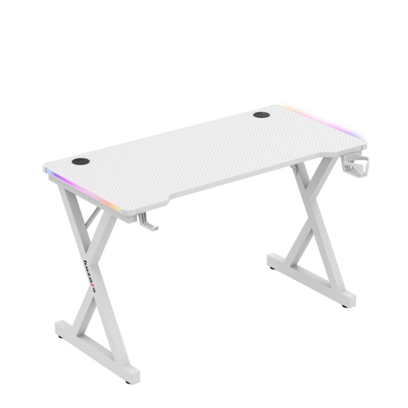 Hero 2.3 RGB White žaidimų stalas 120 cm Hero 2.3 RGB White žaidimų stalas 120 cm