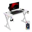 Hero 2.3 RGB White žaidimų stalas 120 cm Hero 2.3 RGB White žaidimų stalas 120 cm