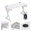 Hero 2.3 RGB White žaidimų stalas 120 cm Hero 2.3 RGB White žaidimų stalas 120 cm