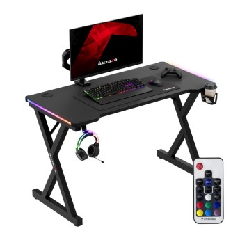 Žaidimų stalas Hero 2.3, RGB juodas