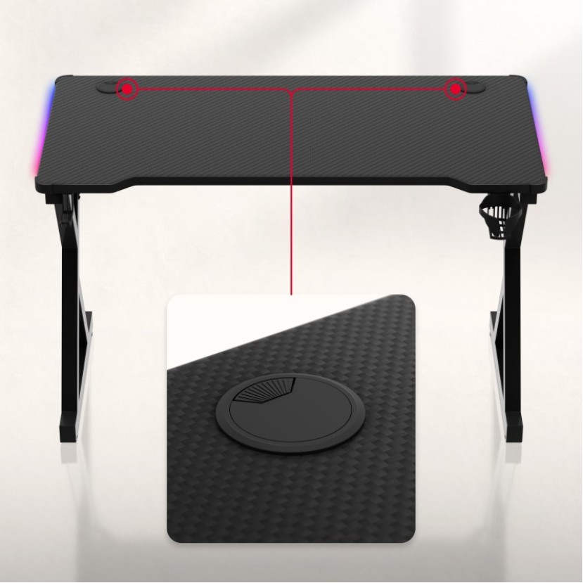 Hero 2.3 RGB žaidimų stalas 120 cm Hero 2.3 RGB žaidimų stalas 120 cm