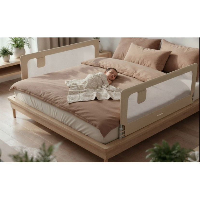 Apsauginis lovos turėklas 30 smėlio spalvos 200 cm