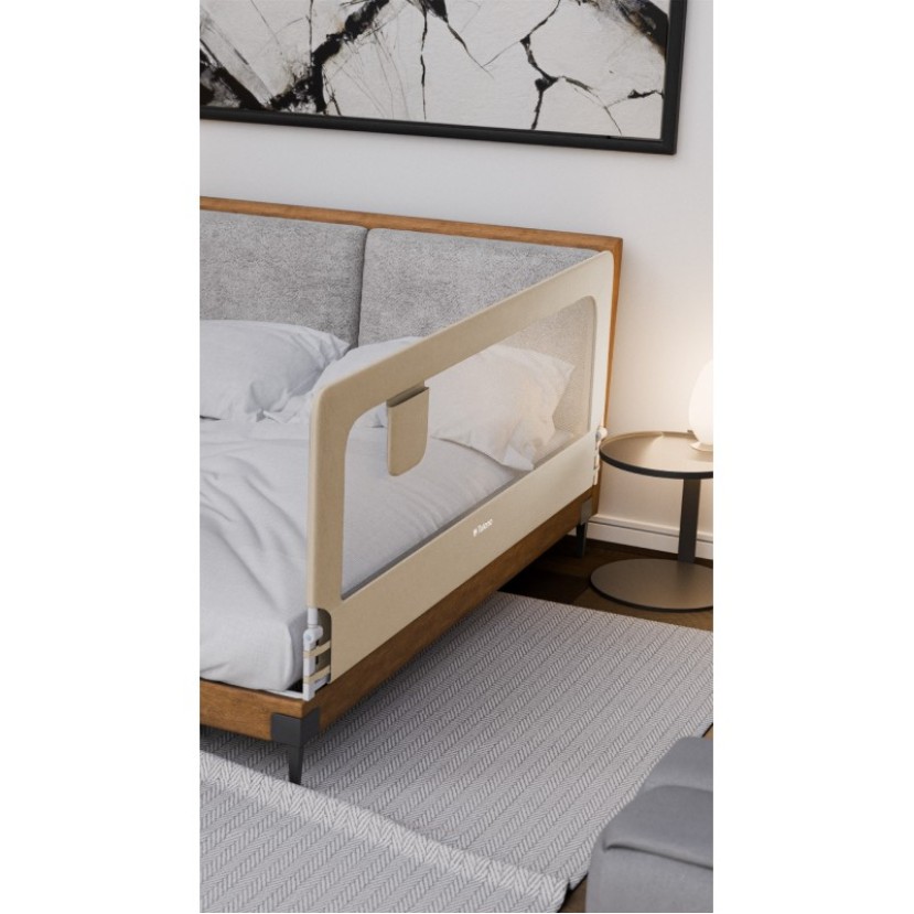 Apsauginis lovos turėklas 30 smėlio spalvos 200 cm