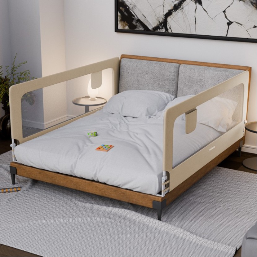 Apsauginis lovos turėklas 30 smėlio spalvos 200 cm
