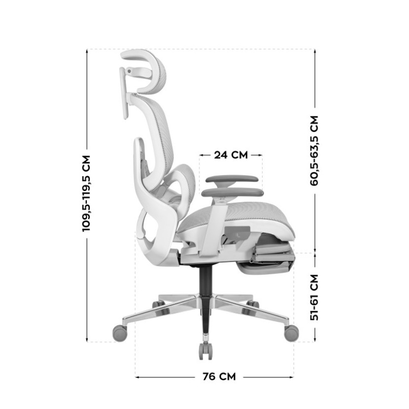 Ergonominė kėdė Expert 9.3 Grey Ergonominė kėdė Expert 9.3 Grey