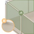 Vaikiška žaidimų aikštelė Cozy 22 Beige - 180 cm Vaikiška žaidimų aikštelė Cozy 22 Beige - 180 cm