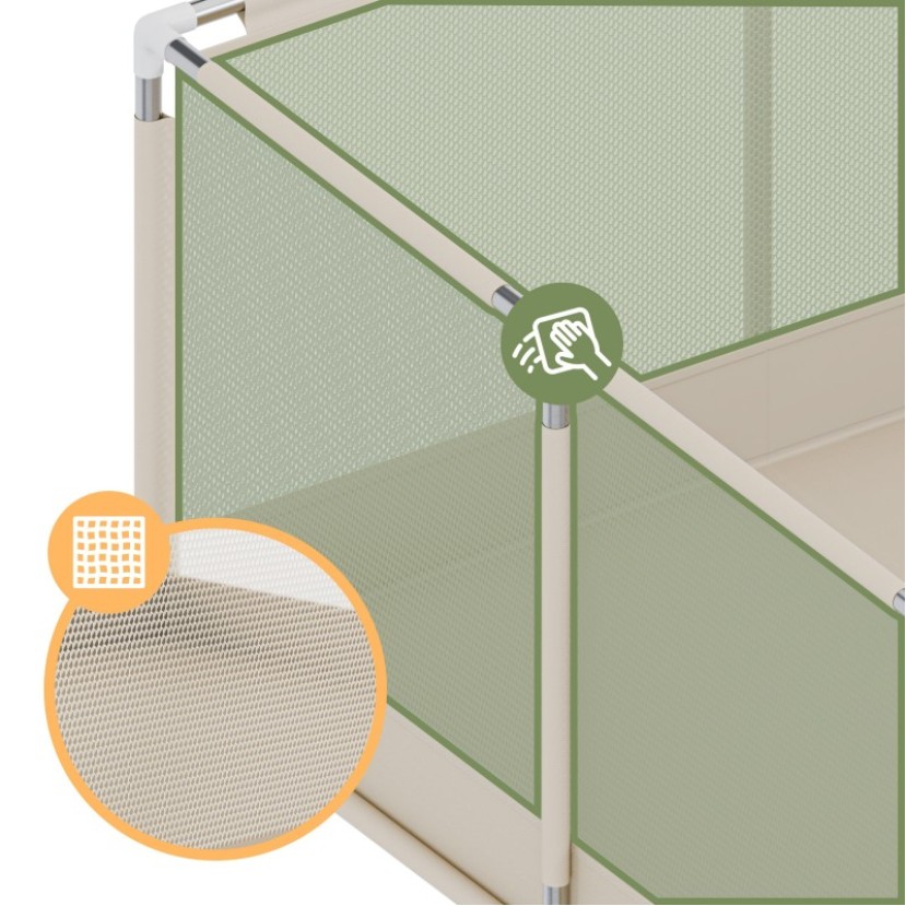 Vaikiška žaidimų aikštelė Cozy 22 Beige - 180 cm Vaikiška žaidimų aikštelė Cozy 22 Beige - 180 cm