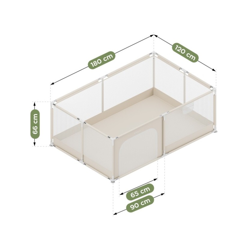 Vaikiška žaidimų aikštelė Cozy 22 Beige - 180 cm Vaikiška žaidimų aikštelė Cozy 22 Beige - 180 cm