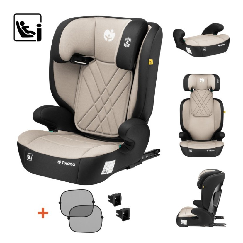 Vaikiška automobilinė kėdutė 2in1 100 -150 cm Joy 45 Beige I-Size